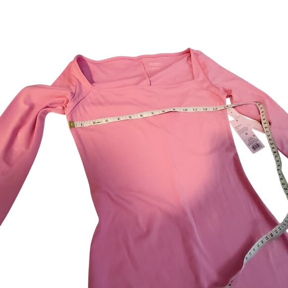 Wild Fable Pink Off-Shoulder Long-Sleeve Dress Stretchable fit Long sleeves XS - Picture 5 of 13